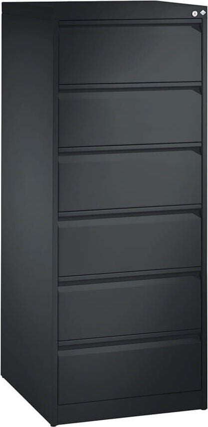 Karteischrank CP C 2000 Acurado 12736-322, 55,3x135,7x59cm (BxHxT), 6 Schübe, 2-bahnig,
für DIN A5 quer, Griffleiste, anthrazit
