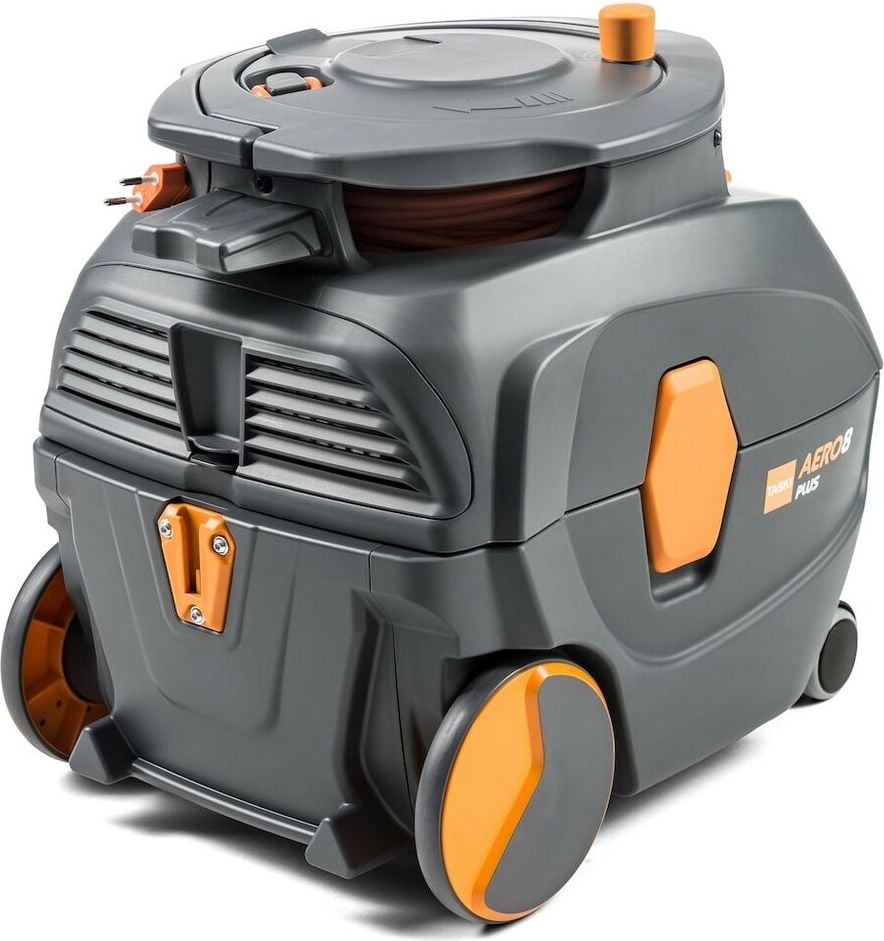 Staubsauger TASKI AERO 8 PLUS 7524249, 17.41 kPa Saugkraft, 585 Watt, 13 Liter Behälterkapazität, ultraleise (bis 53 dB(A), mit Beutel, Kabel, HEPA-Filter