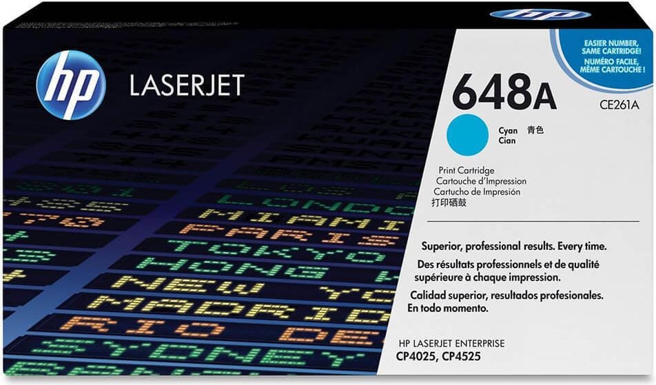 HP Lasertoner CE261A Nr. 648A, cyan, 11.000 Seiten