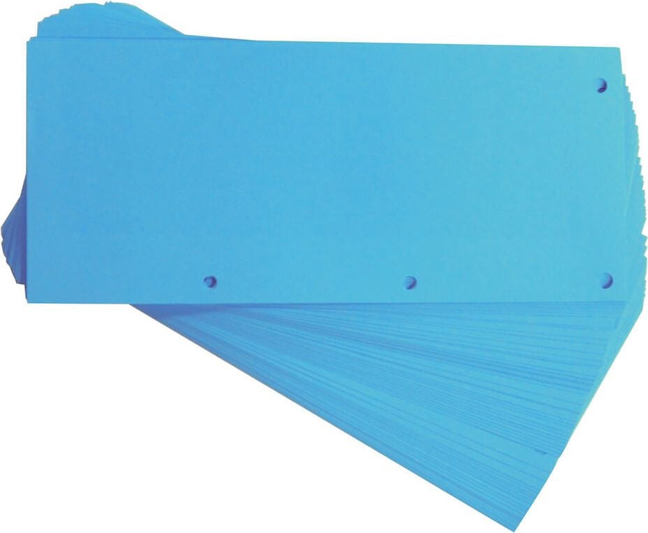 Trennstreifen Oxford Duo, 10,5x24cm, horizontal + vertikal, 160 g/m²
Powerkarton, Pack 60 Stück, blau