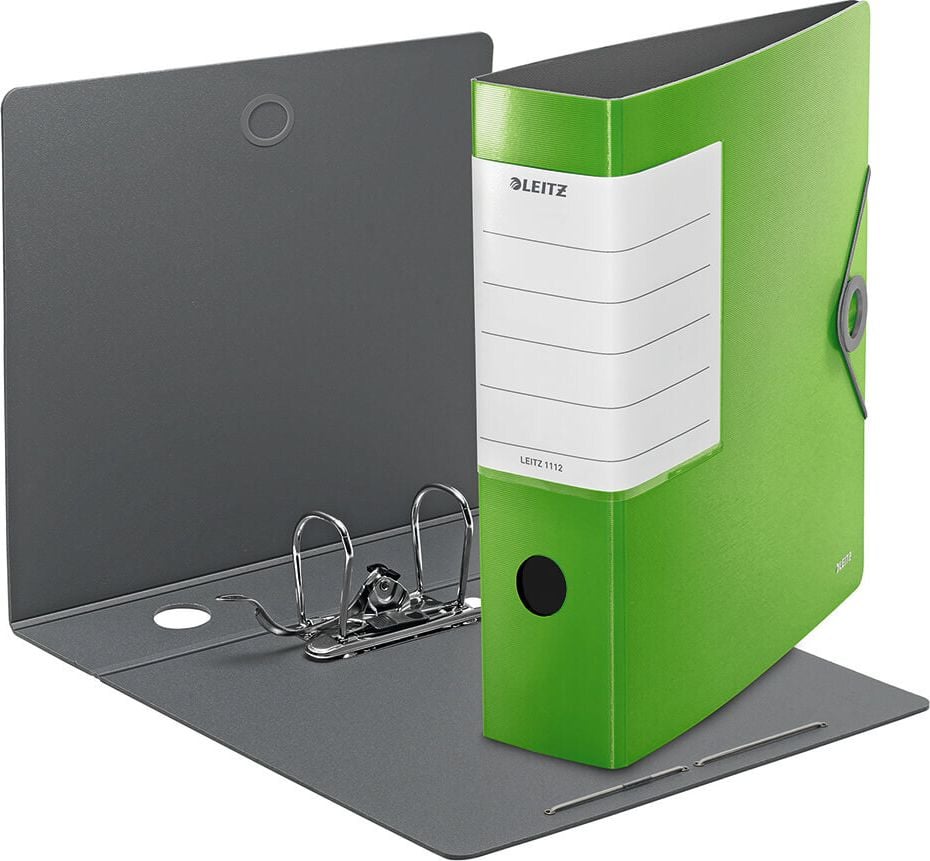Ordner A4 Leitz Solid 1112, 82mm, Polyfoam, A4, 8,2cm Rücken, 180 Grad, Kunststoff, rot