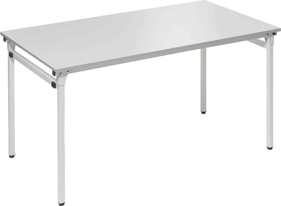 Klapptisch Deskin MODUL 4-Fuß 284184, 140 x 70 cm (B x T), rechteckig,
4-Fuß-Stahlrohrgestell lichtgrau, Platte
lichtgrau