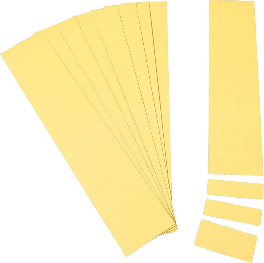Einsteckkarten Ultradex 8475, 70x17mm, Pack 170 Stück, gelb
