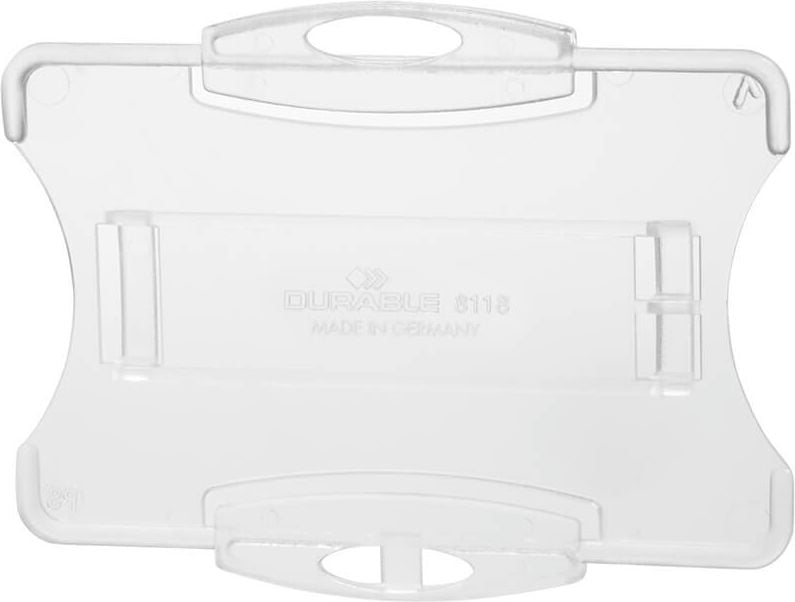 Ausweiskartenhüllen Durable 891819, 54x87mm Innenmaße, für 1 Karte, transparent,
ohne Befestigung, Polystyrol, Pack 10 Stück
