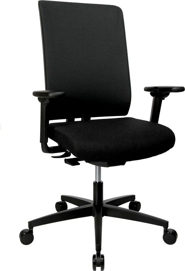 Bürodrehstuhl Wagner W7 Light, mit TW2 Armlehnen, Rückenlehne mit
Textilnetzbezug, Fußkreuz Aluminium poliert