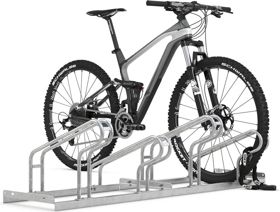 Fahrradständer WSM Bügelparker 2053, verzinkt, selbststehend, 105cm lang, für 3
Fahrräder, bis zu 55mm Reifenbreite,
Reihenverbindung möglich