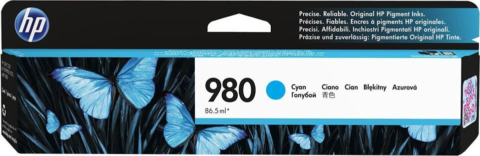 HP Tintenpatrone D8J07A Nr. 980A, cyan, 86,5ml, 6.600 Seiten