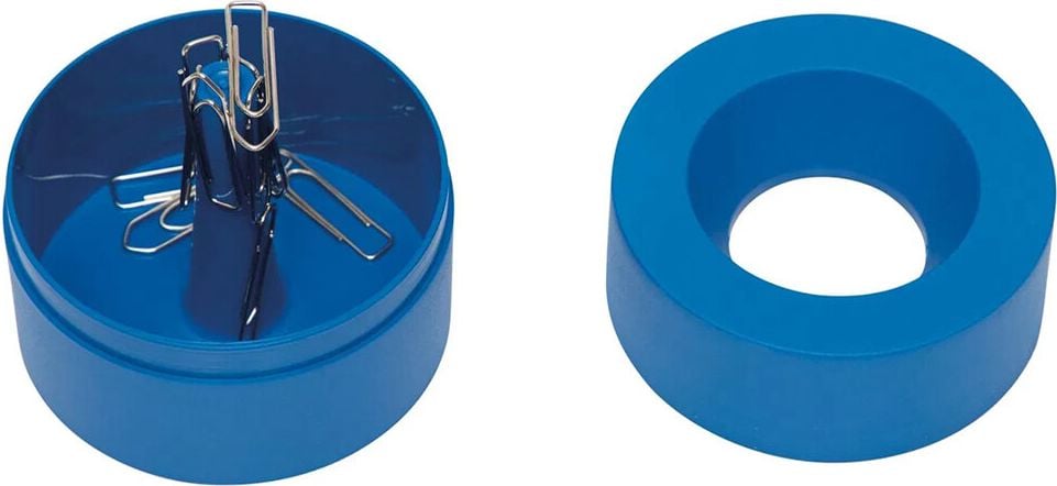 Klammernspender Maul MAULpro Recycling 30123, magnetisch, inkl. 15 Klammern, über 85% recycelter Kunststoff, Blauer Engel, weiß