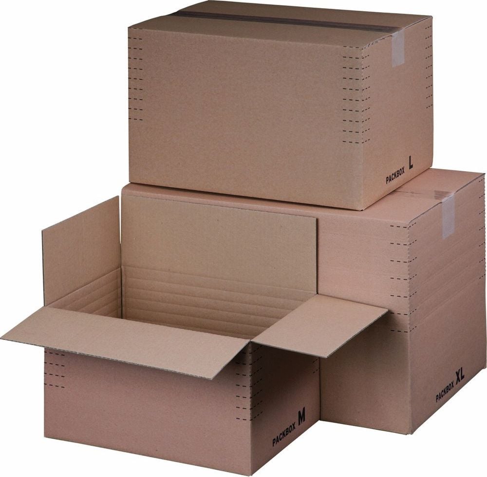 Versandkartons Smartbox Pro L 212101110, Innenmaße: 390x280x100-240mm (LxBxH), variable Füllhöhe, Automatikboden, braun, Pack 10 Stück