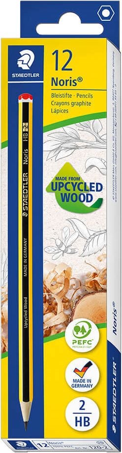 Bleistifte Staedtler Noris 120, lackiert, Pack 12 Stück !!, 2 = HB
