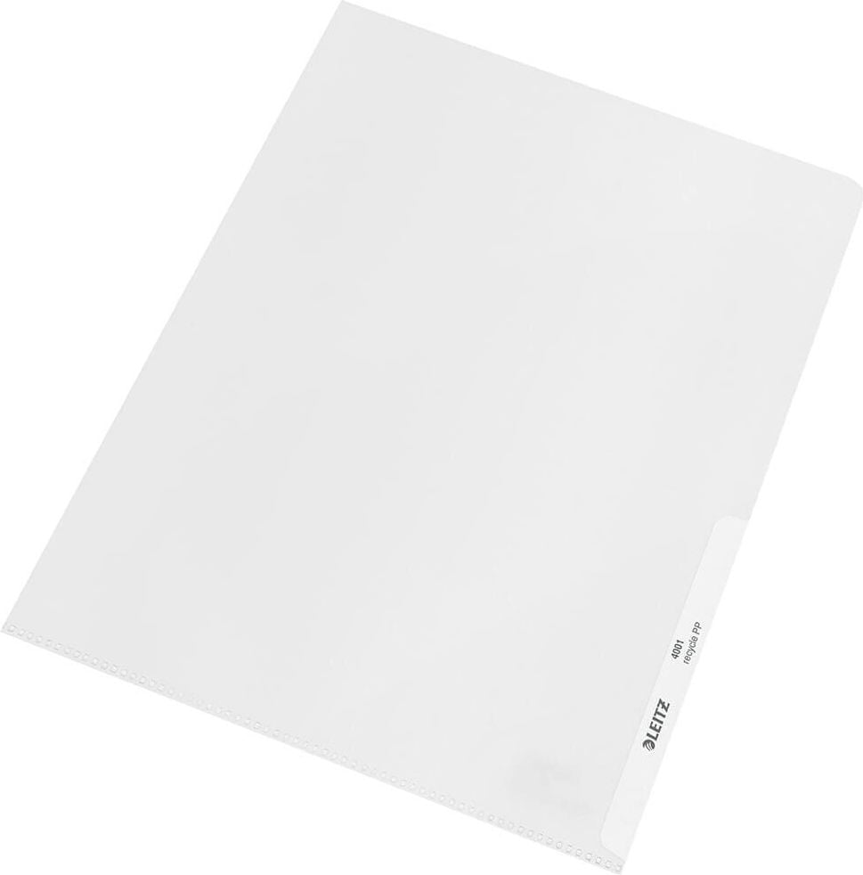 Sichthüllen Leitz Recycle DIN A4 4001, recycelte PP-Folie 140 my, genarbt, Pack 25 Stück