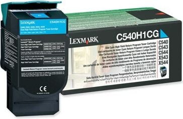 Lexmark Lasertoner C540H1CG, cyan, 2.000 Seiten