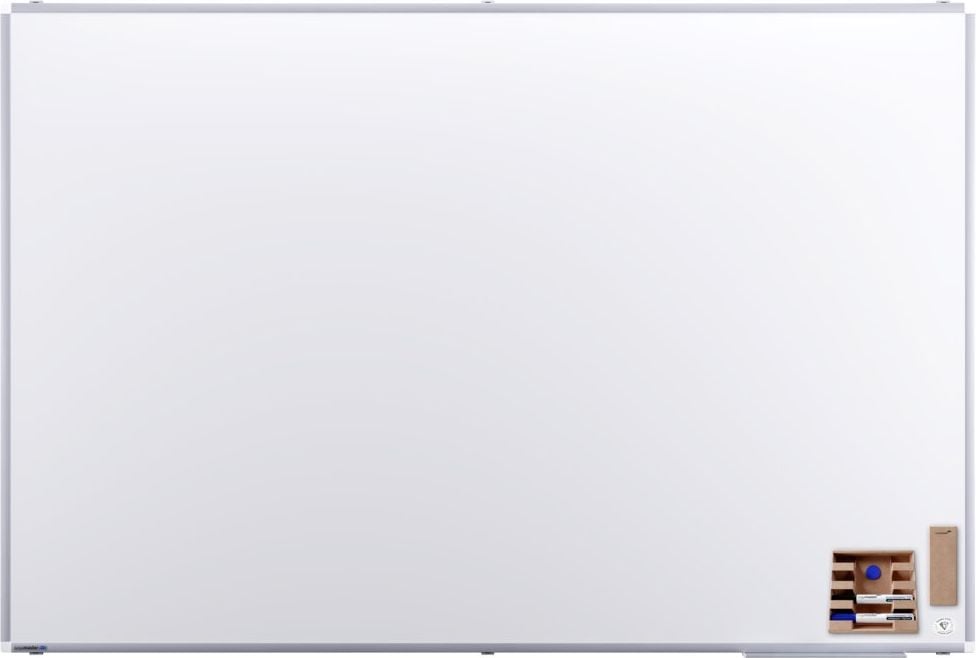 Whiteboard Legamaster Premium Plus 7-101074, 120x180cm, emailliert, trocken abwischbar, Aluminiumrahmen, Wandaufhängung, inkl. Zubehör, FSC, EU Ecolabel