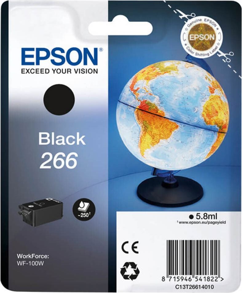 Epson Tintenpatrone T2661 266, schwarz, 5,8ml, 250 Seiten