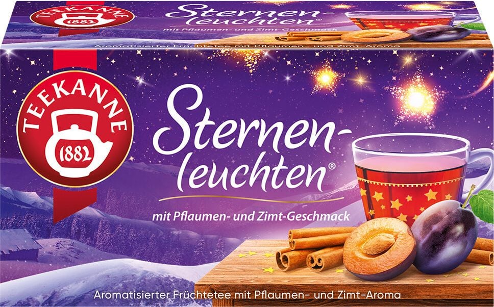 Tee Teekanne Wintertee Sternenleuchten 7504, Beuteltee, Pack 20 Beutel à 2,5g