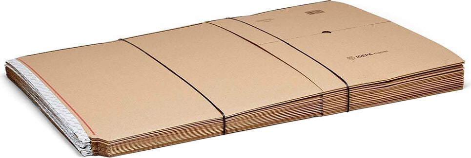 Universalverpackungen KBV-620, A2, Innenmaß: 620x420x54mm (LxBxH), variable
Höhe, B-Welle, braun, Pack 20 Stück