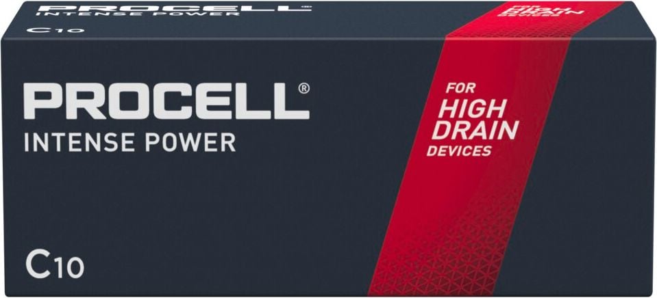 Batterien Duracell Procell Intense Power 136977 Baby (C), 1,5 Volt, Pack 10 Stück