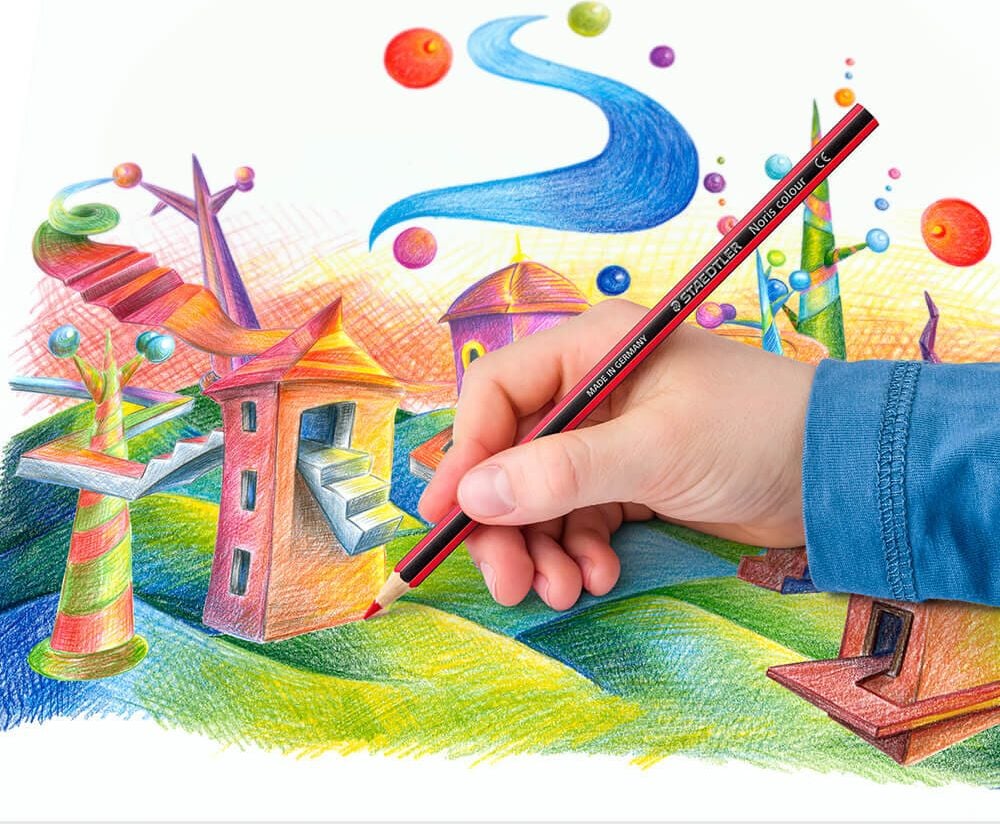 Buntstifte Staedtler Noris colour 185 C6, Etui mit 6 Farben