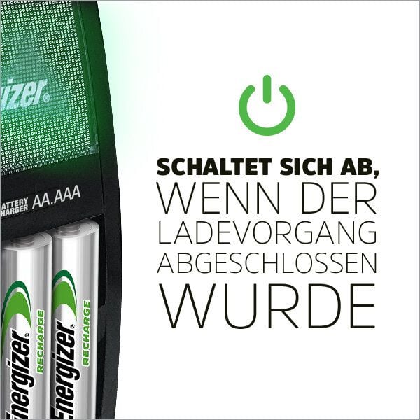 Akkuladegerät Energizer Maxi Charger, für Micro- und Mignon-Akkus, LED-Anzeige,
inkl. 4 Batterien (NiMH AA)