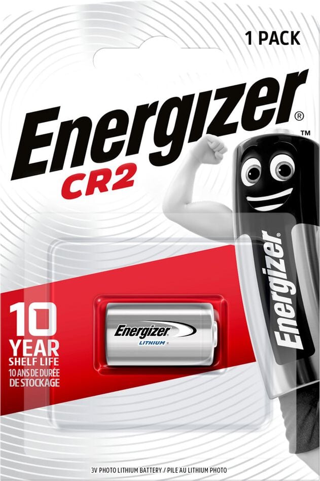 Fotobatterien Energizer Lithium Foto CR2 (CR17355), 3 V, bis zu 10 Jahre Leistungserhalt,
temperaturbeständig von −40 Grad bis +60 Grad