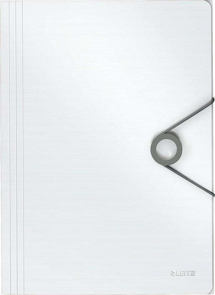 Eckspanner Leitz Solid 4563, A4, Gummizugverschluss, PP, 3
Einschlagklappen, Pack 10 Stück, weiß