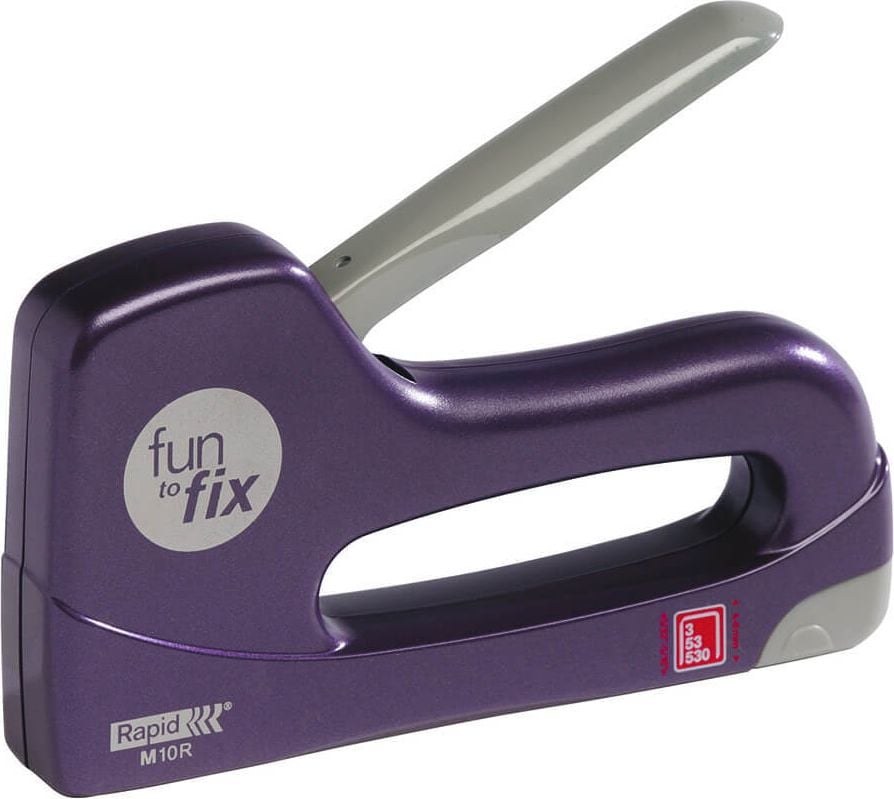 Heftgerät Rapid Fun2Fix M10R 23317500, Handtacker, für Nr. 53 4-8mm
Feindrahtklammern, violett, Pack 10 Stück, violett
