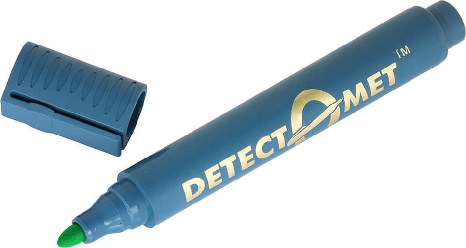 Permanentmarker Detectamet, detektierbar, Schaftfarbe blau, Rundspitze, grün
