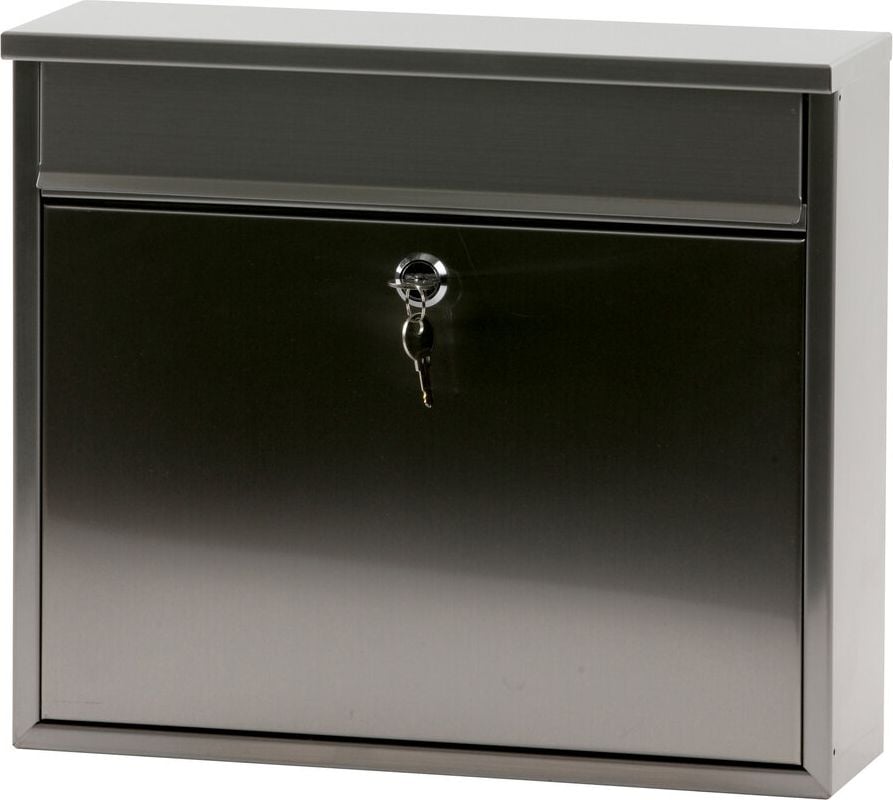 Briefkasten V-Part Granadan, 315x360x110 (HxBxT), Edelstahl matt, silber
