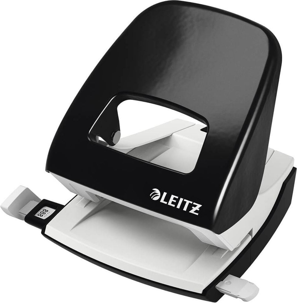 Locher Leitz New NeXXt 5008 Blister, ca. 30 Blatt, Anschlagschiene, schwarz,
in Blisterverpackung, schwarz