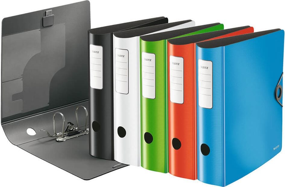 Ordner A4 Leitz Active Solid 1047, 85mm, Polyfoam, A4, 8,2cm Rücken, 180 Grad, Kunststoff, schwarz
