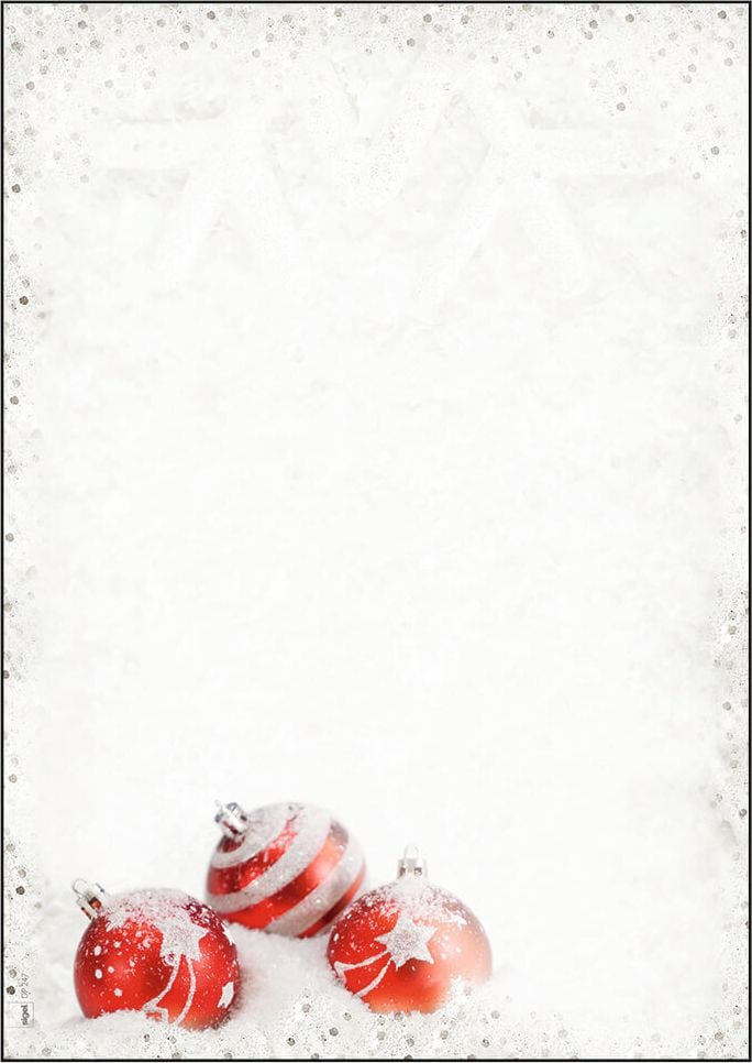 Weihnachtsbriefpapier Sigel DP247, A4, 90 g/m², Winter Flair, Pack 100 Blatt