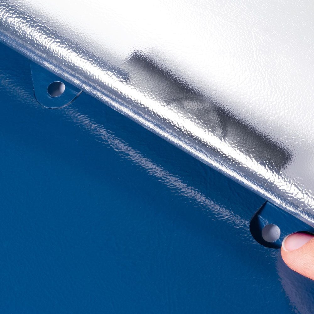 Klemmhefter Durable Duraclip 30 EASY FILE A4 2229, für 30 Blatt, Abheftvorrichtung, Metallclip,
transp. Vorderdeckel, farbiger Rückdeckel, dunkelblau