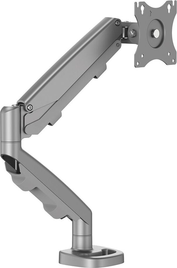 Monitorhalter Fellowes Eppa Einzel Monitorarm, 1 Arm, Tragfähigkeit bis zu 8kg, drehbar,
schwenkbar, neigbar, höhenverstellbar,
Tisch-Klemmhalterung, silber