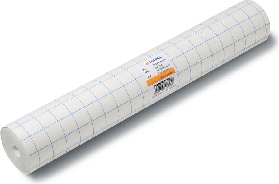 Bucheinbandfolie 40cm x 25m Herma 7025, farblos, glänzend