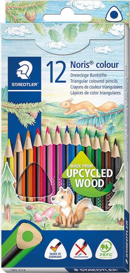 Buntstifte Staedtler Noris colour 187 C12, Kartonetui mit 12 Farben