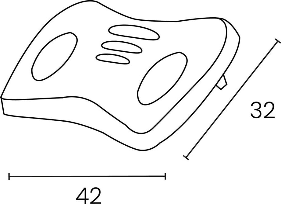 Fußstütze Unilux OCEANIS CHRYSALIS 400179659, Höhe und Neigung verstellbar, 100% recyceltes PP, rutschfeste Auflagefläche, dunkelblau