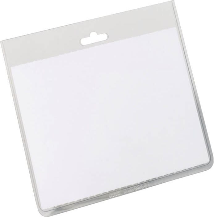 Namensschilder Durable 8135, 60x90mm, Clip-Ausstanzung (ohne Clip),
geschlossene Ausführung, Pack 20 Stück