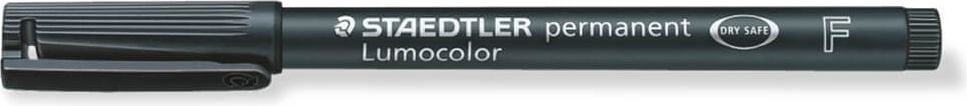 Folienschreiber Staedtler Lumocolor permanent pen 318F, ca. 0,6mm, wasserfest, schwarz