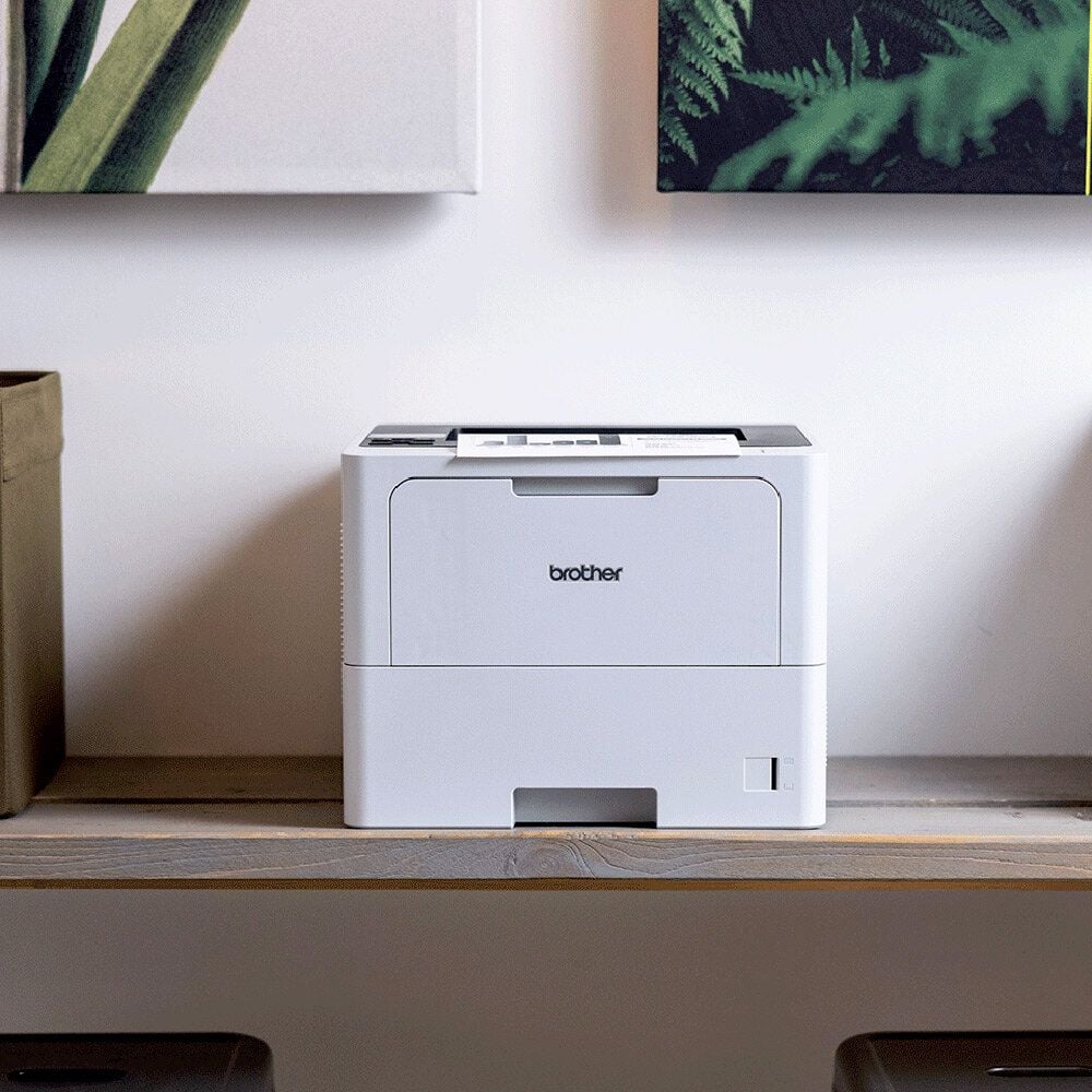 Drucker Brother HL-L6210DW S/W-Laserdrucker, Duplexdruck, Gigabit-LAN/5 GHz WLAN/USB 2.0, 50 Seiten/Minute, 1.200x1.200dpi