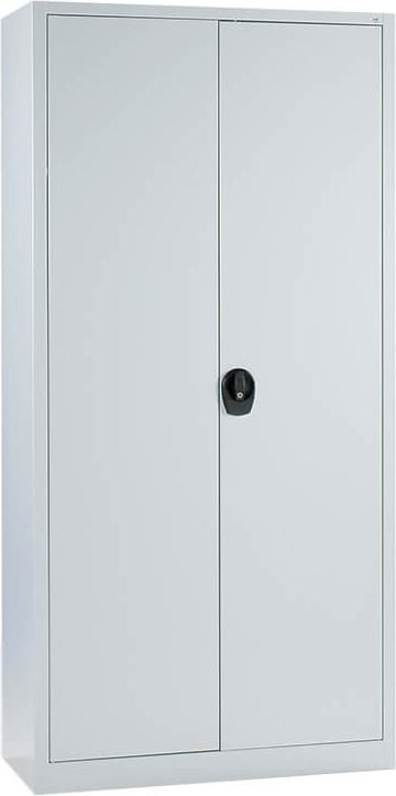 Aktenschrank CP Serie 13 130287-350, 93,5x195x40cm (BxHxT), 2 Flügeltüren,
4 beschichtete Fachböden, 5 Ordnerhöhen,
hellgrau