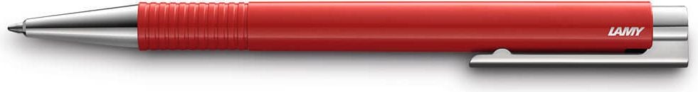 Kugelschreiber Lamy logo M+ 204, M, Mehrweg, für Großraummine M16,
Schreibfarbe blau, rot