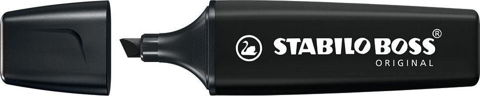 Textmarker STABILO BOSS ORIGINAL ARTY, ca. 2-5mm, Keilspitze, schwarz