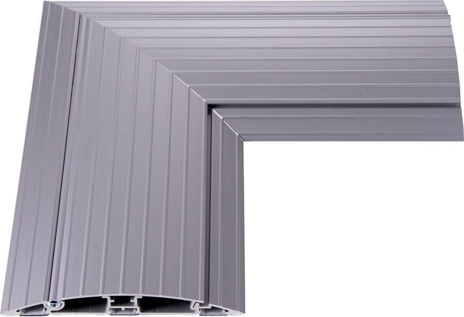 Kabelbrücken Dataflex Addit 31.482, 90 Grad Eckstück, 21,5x21,5x2cm, 2 Kammern,
Aluminium, silber