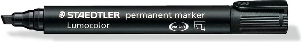Permanentmarker Staedtler Lumocolor permanent marker 350, ca. 2-5mm, Keilspitze, schwarz