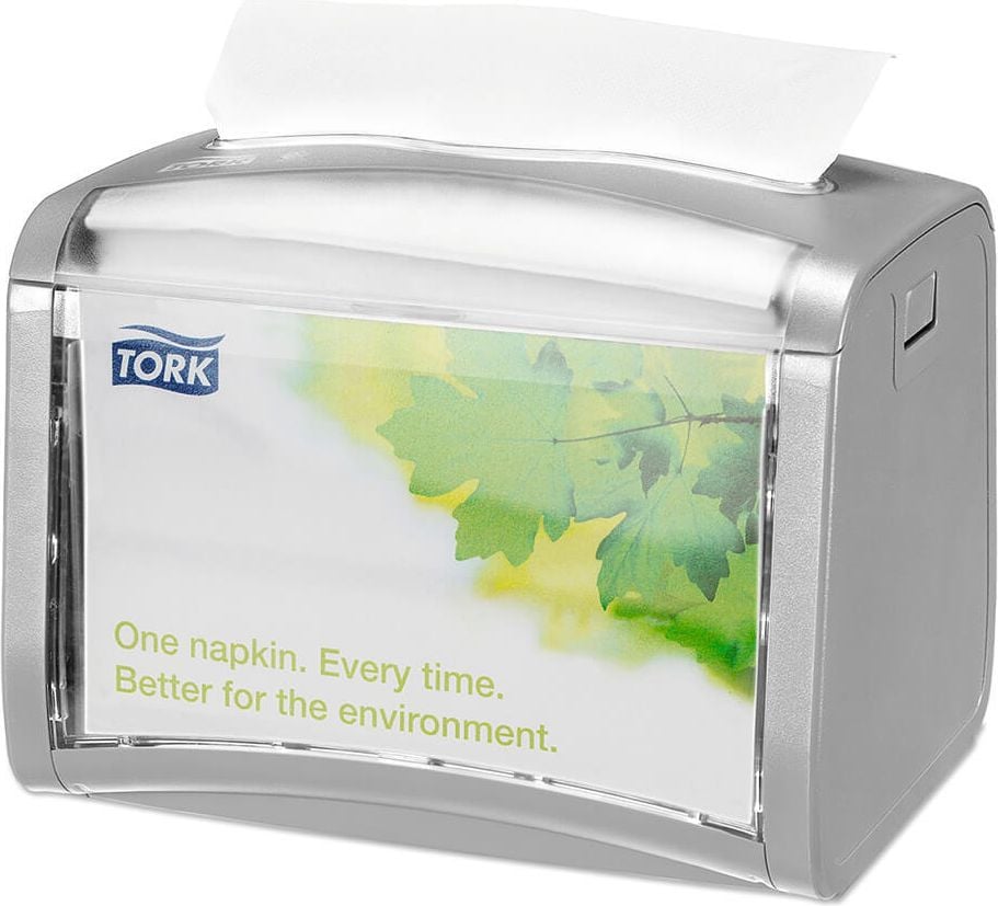 Serviettenspender Tork Xpressnap Tischspender 272611/272613, 20,1x15,5x15cm (BxHxT), Kunststoff, 2
Werbefenster, grau