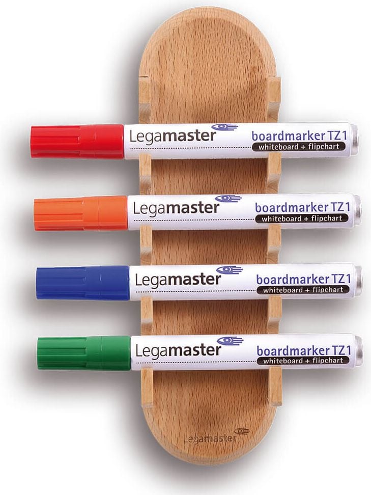 Whiteboard-Markerhalter Legamaster WOODEN 7-122025, für 4 Boardmarker, magnetisch, ohne Inhalt,
Holz, FSC-zertifiziert
