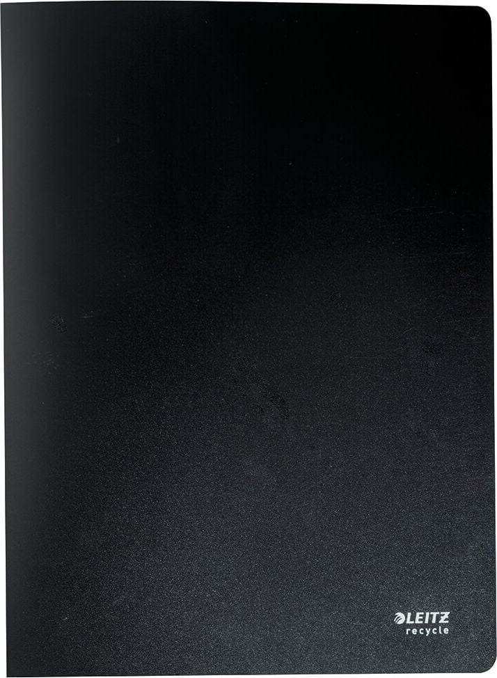 Sichtbuch Leitz Recycle 4676, A4, mit 20 Hüllen, recyceltes Polypropylen (PP), schwarz