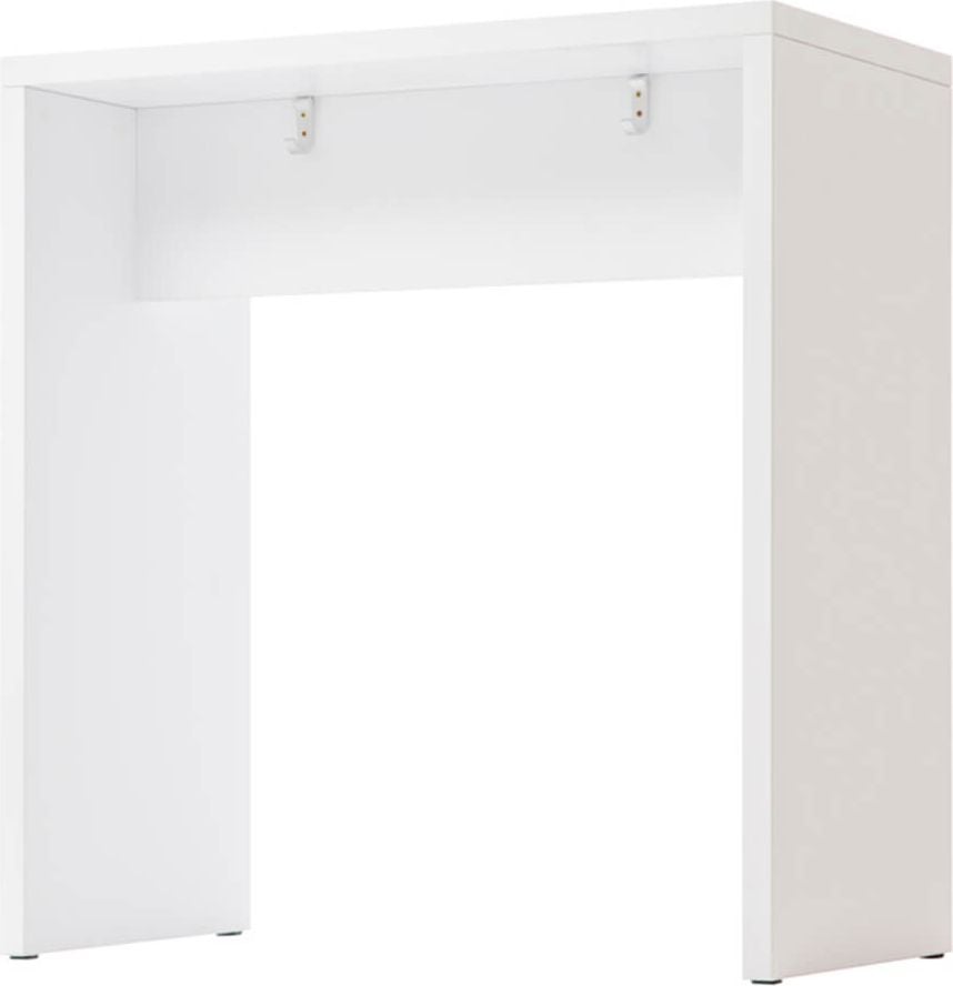 Stehtisch Hammerbacher VMP104, 104x50cm (BxT), 108,3cm Höhe, rechteckig, 4
Kleiderhaken, Wangenfuß, weiß