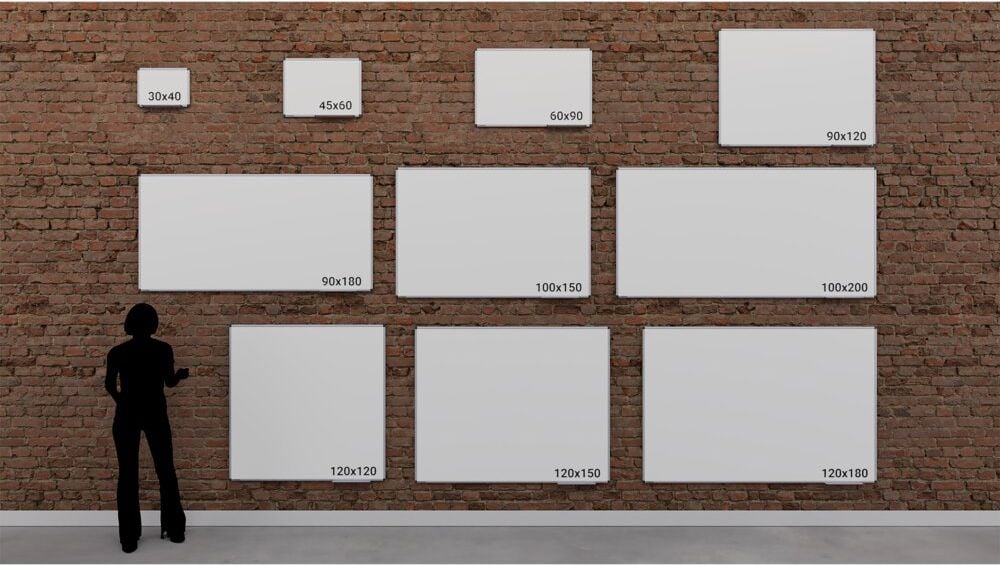 Whiteboard Legamaster UNITE 7-108156, 90x180cm, lackiert, trocken abwischbar, Aluminiumrahmen, Wandaufhängung, inkl. Zubehör, FSC, EU Ecolabel
