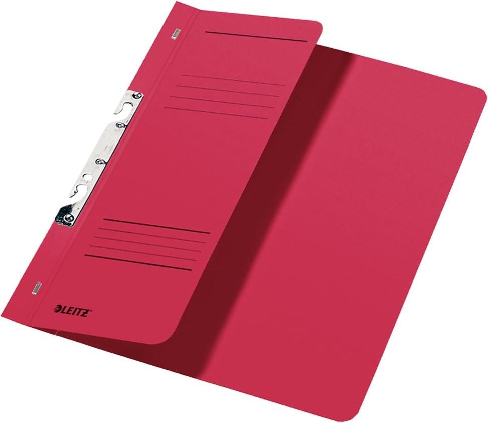 Einhakhefter Leitz 3744, A4, 1/2 Deckel, kaufm. Heftung, Manilakarton
250 g/m², rot